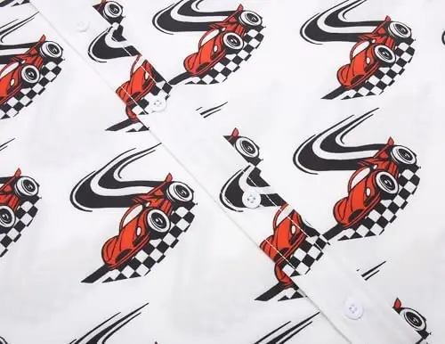 COOFANDY Mens Casual Short Sleeve Shirts Summer Beach Shirt Button Down Textured Shirts Vacation Hawaiian Shirts - 7