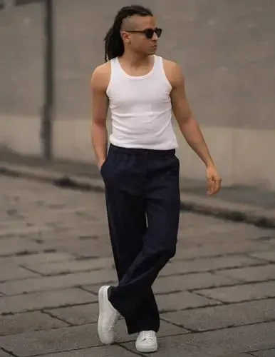 COOFANDY Mens Casual Zig'ir Shimlar Elastik Bel Zig'ir Shimlar Bog'ichli Yozgi Plyaj Yoga Zig'ir Trusik - 3