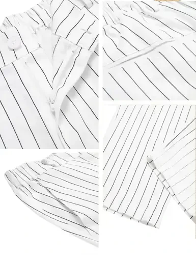 COOFANDY Men's Cotton Linen Pants Elastic Waist Lightweight Casual Pants Relaxed Fit Yoga Beach Pants with Pockets - 5