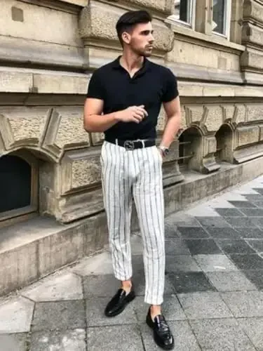 COOFANDY Men's Cotton Linen Pants Elastic Waist Lightweight Casual Pants Relaxed Fit Yoga Beach Pants with Pockets - 6