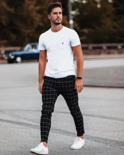 COOFANDY Men's Cotton Linen Pants Elastic Waist Lightweight Casual Pants Relaxed Fit Yoga Beach Pants with Pockets - 4