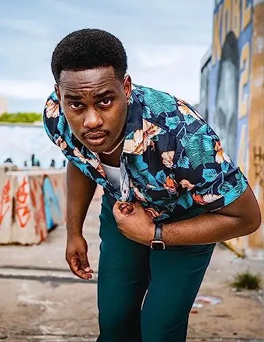 COOFANDY Mens Hawaiian Shirts Short Sleeve Casual Button Down Tropical Beach Shirt - 2