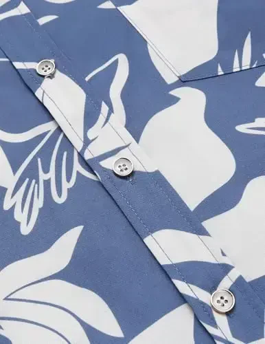 COOFANDY Mens Hawaiian Shirts Short Sleeve Casual Button Down Tropical Beach Shirt - 7