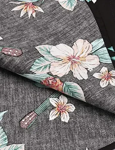 COOFANDY Mens Hawaiian Tropical Shirt Short Sleeve Casual Button Down Floral Summer Beach Shirts with Pocket - 6