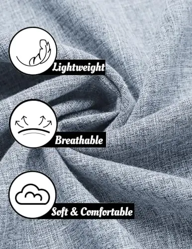 COOFANDY Mens Linen Shirt Casual Short Sleeve Button Down Shirts Summer Beach Vacation Tops - 5