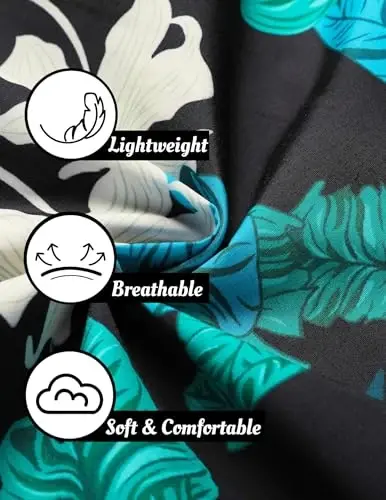 COOFANDY Men's Linen Shirts Short Sleeve Casual Shirts Button Down Shirt for Men Beach Summer Wedding Shirt - 4