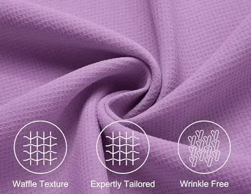 COOFANDY Mens Short Sleeve Button Down Shirts Waffle Shirt Casual Beach Summer Shirts Wrinkle Free Vacation Shirts - 5