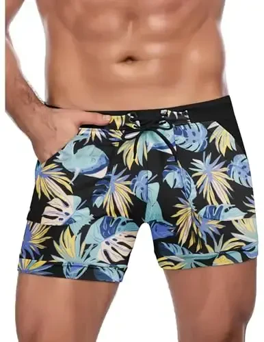 COOFANDY Men's Swimsuit Camo Quick Dry Mens Swimming Shorts Trunks with Pockets - COOFANDY (1)