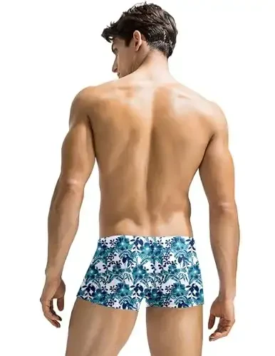 COOFANDY Men's Swimsuit Camo Quick Dry Mens Swimming Shorts Trunks with Pockets - 4