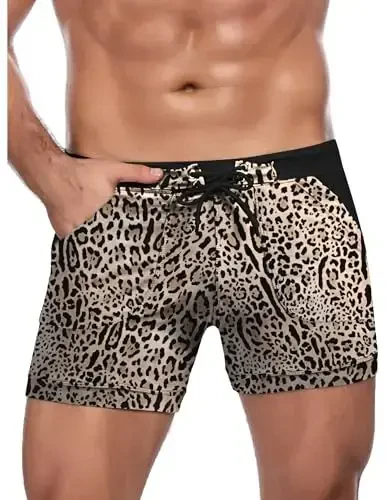 COOFANDY Men's Swimsuit Camo Quick Dry Mens Swimming Shorts Trunks with Pockets - COOFANDY (1)