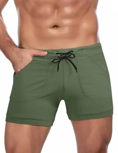 COOFANDY Men's Swimsuit Camo Quick Dry Mens Swimming Shorts Trunks with Pockets - 2