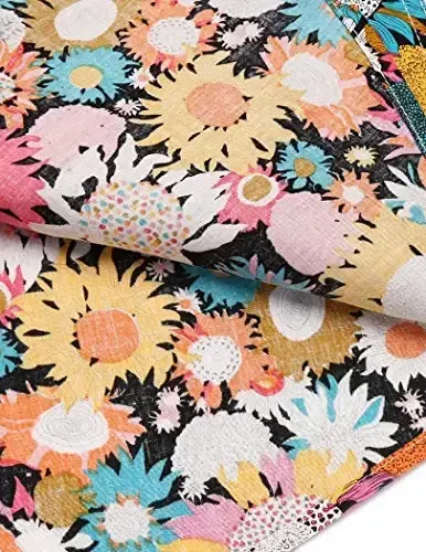 COOFANDY Мужская гавайская тропическая рубашка с коротким рукавом, повседневная рубашка на пуговицах с цветочным принтом, летние пляжные рубашки с карманом - 6