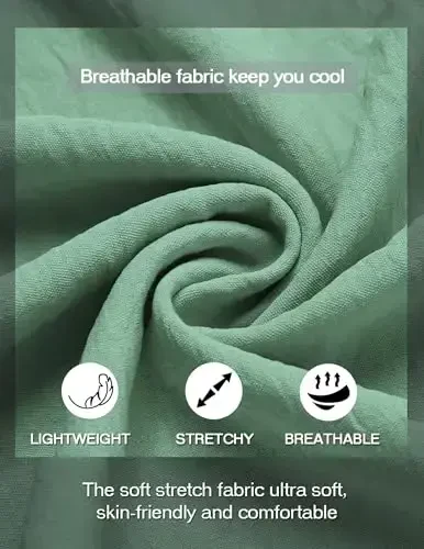 COOFANDY Мужская Повседневная Футболка Хенли С Коротким Рукавом, Воротником-стойкой, Летняя Пляжная Футболка в Стиле Хиппи - 4