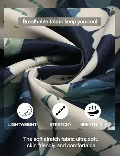 COOFANDY Мужская повседневная рубашка хенли с воротником-стойкой и коротким рукавом, летняя пляжная футболка в стиле хиппи - 4