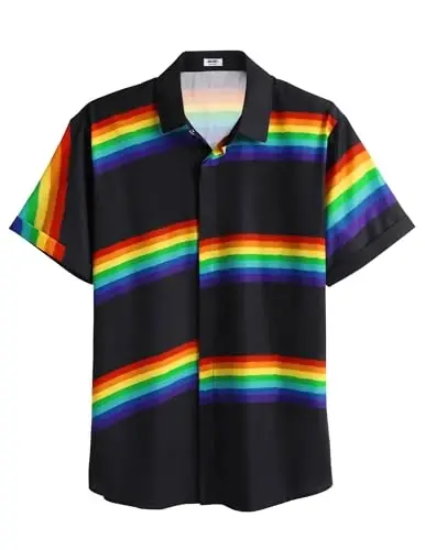 COOFANDY Мужские льняные рубашки с коротким рукавом Повседневные рубашки на пуговицах для мужчин Пляжная летняя свадебная рубашка - 4