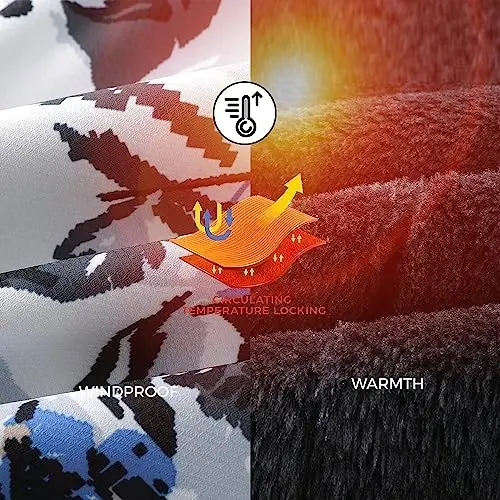 COOKFIP Детская лыжная куртка, водонепроницаемая, теплая флисовая зимняя куртка для мальчиков и девочек, ветрозащитная куртка с капюшоном, снежное пальто - 7