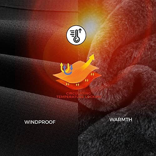 COOKFIP Kid's Ski Jacket Waterproof Boy's and Girl's Warm Fleece Winter Jacket Windproof Hooded Snow Coat - 7