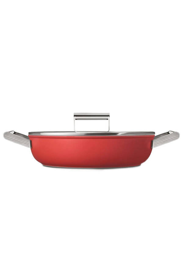 Cookware 50's Style Exclusive Red 8 Piece Pot & Pan Set - 14