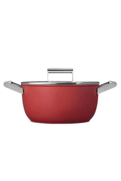 Cookware 50's Style Exclusive Red 8 Piece Pot & Pan Set - 15