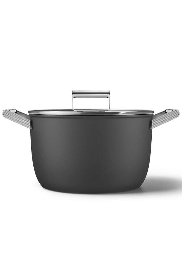 Cookware 50's Style Prima Plus 5-Piece Black Pot & Pan Set - 9