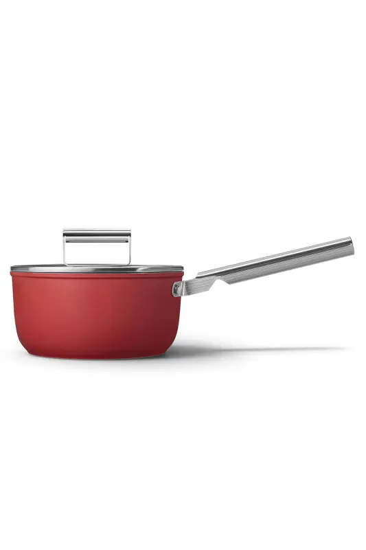 Cookware 50's Style Prima Plus 5-Piece Red Pot&Pan Set-Red - 4