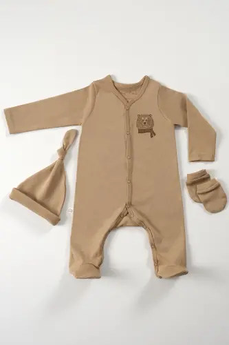 Cool Bear Unisex 3 Piece Hospital Discharge Set Organic Cotton Newborn Mini Set - 1