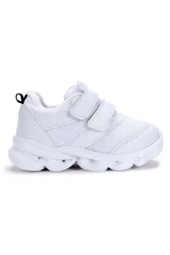 Cool Caty Işıklı Sneaker Bebek Spor Ayakkabı BEYAZ - BEYAZ - 5
