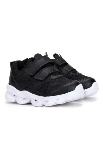 Cool Caty Işıklı Sneaker Bebek Spor Ayakkabı Siyah-SİYAH - KOCAMANLAR AYAKKABI (1)