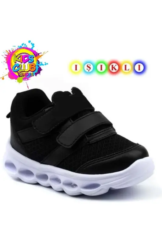Cool Caty Işıklı Sneaker Bebek Spor Ayakkabı SİYAH - SİYAH - KOCAMANLAR AYAKKABI