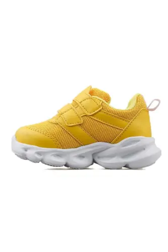 Cool Caty Işıklı Sneaker Bebek Sport Oyoq Kiyim SARIQ-SARIQ - 4