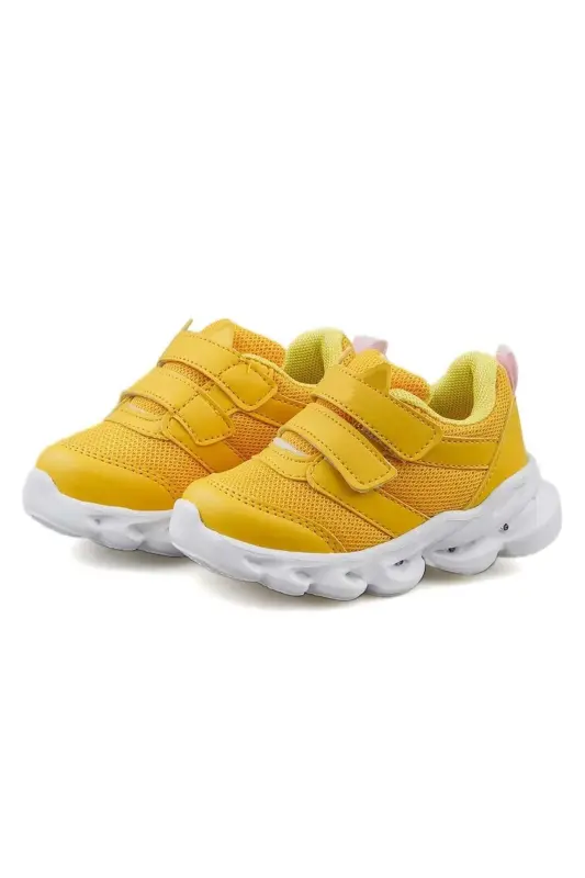 Cool Caty Işıklı Sneaker Bebek Sport Oyoq Kiyim SARIQ-SARIQ - 5