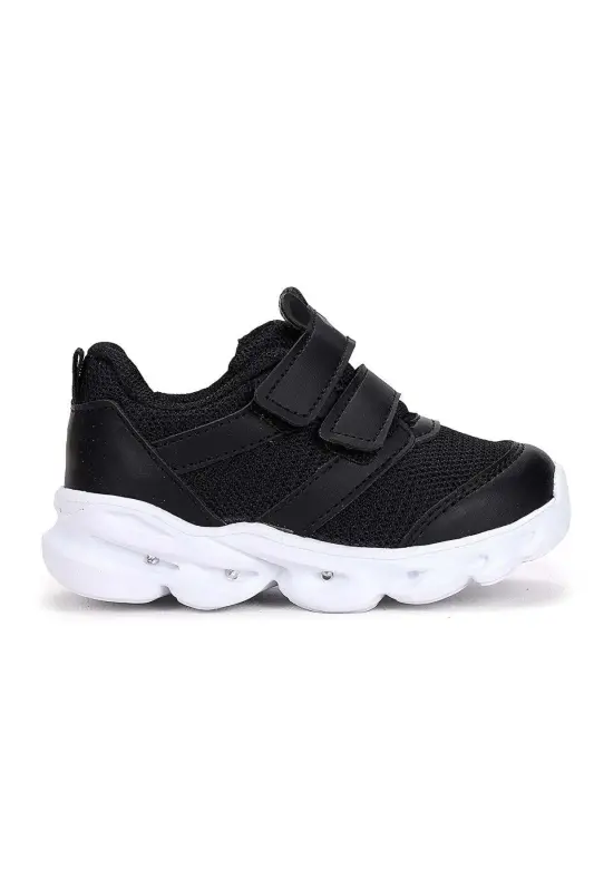 Cool Caty Işıklı Sneaker Bolalar Sport Oyoq Kiyimi Qora-QORA - 3
