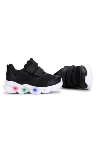 Cool Caty Işıklı Sneaker Bolalar Sport Oyoq Kiyimi Qora-QORA - 6