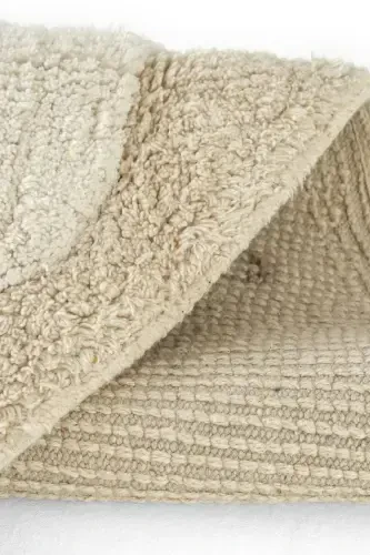 Cool Cotton Ccn 11 Multy Yuviladigan Sirpanmaydigan Taglikli Tabiiy Paxta To'quv Dumaloq Chaqaloq Gilami-Rangli 5 - 6