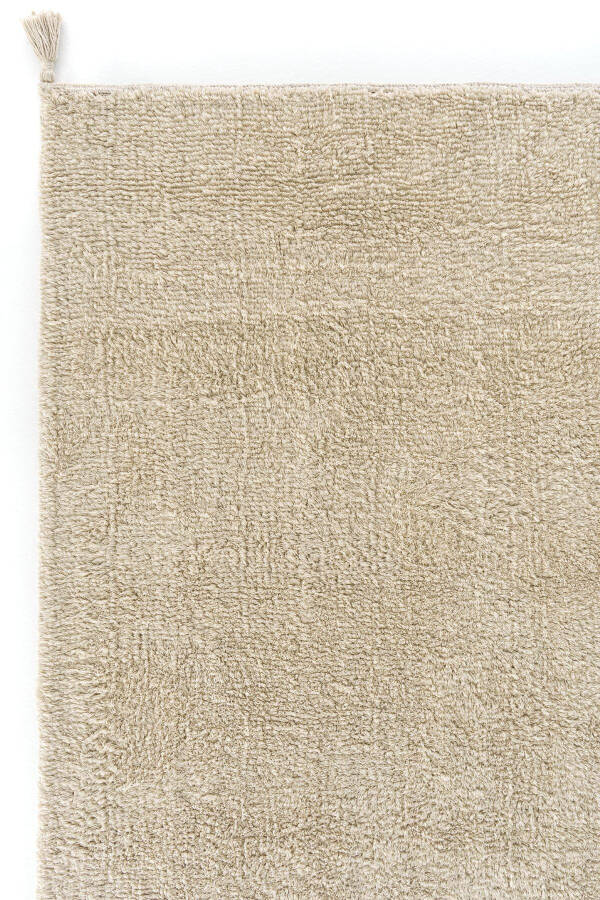 Cool Cotton Ccn Beige Machine Washable Non-Slip Base Natural Cotton Woven Baby Rug - 3