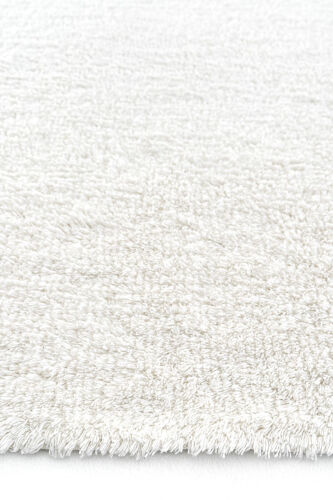 Cool Cotton Ccn Beyaz Makinede Yıkanabilir Kaymaz Tabanlı Naturel Pamuk Dokuma Bebek Halısı-Beyaz - 7