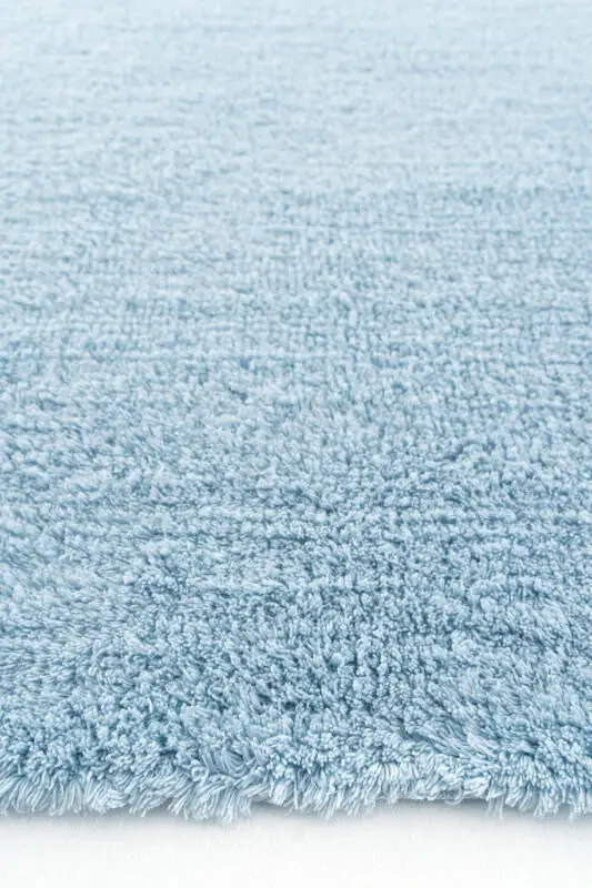 Cool Cotton Ccn Blue Machine Washable Non-Slip Natural Cotton Woven Baby Rug - 6