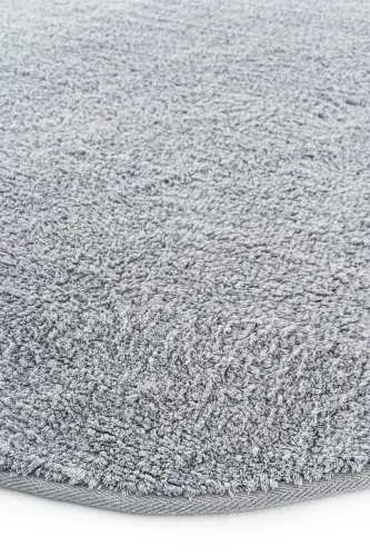 Cool Cotton Ccn Gray Washable Non-Slip Base Natural Cotton Woven Round Baby Carpet-Gray - 5