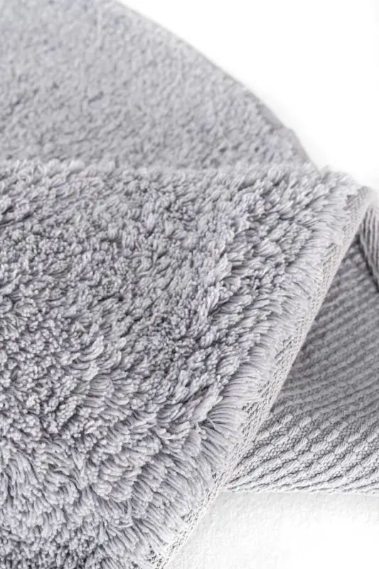 Cool Cotton Ccn Gray Washable Non-Slip Base Natural Cotton Woven Round Baby Carpet-Gray - 6