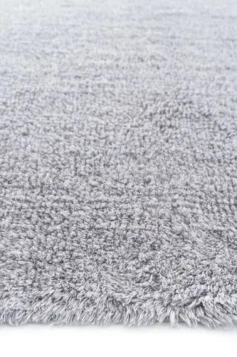 Cool Cotton Ccn Gri Makinede Yıkanabilir Kaymaz Tabanlı Naturel Pamuk Dokuma Bebek Halısı - Gri - 6