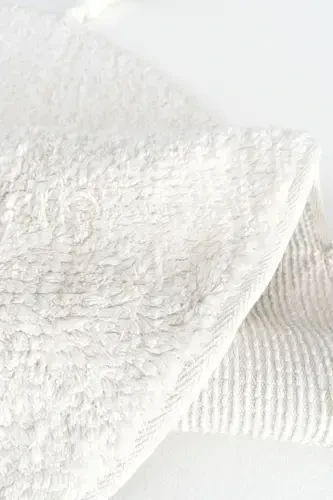 Cool Cotton Ccn Oq Yuviladigan Sirpanmaydigan Taglikli Tabiiy Paxta To'quv Dumaloq Chaqaloq Gilami-Oq - 6