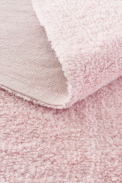 Cool Cotton Ccn Powder Machine Washable Non-Slip Base Natural Cotton Woven Baby Rug - 22