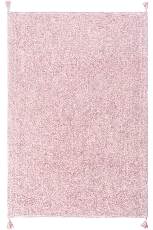 Cool Cotton Ccn Powder Machine Washable Non-Slip Base Natural Cotton Woven Baby Rug - COOL HALI