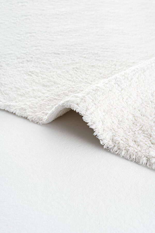 Cool Cotton Ccn White Machine Washable Non-Slip Natural Cotton Woven Baby Rug - 6