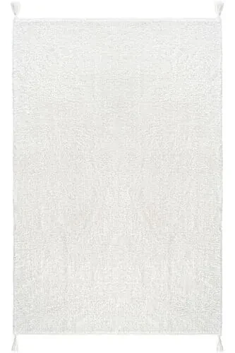 Cool Cotton Ccn White Machine Washable Non-Slip Natural Cotton Woven Baby Rug - COOL HALI (1)