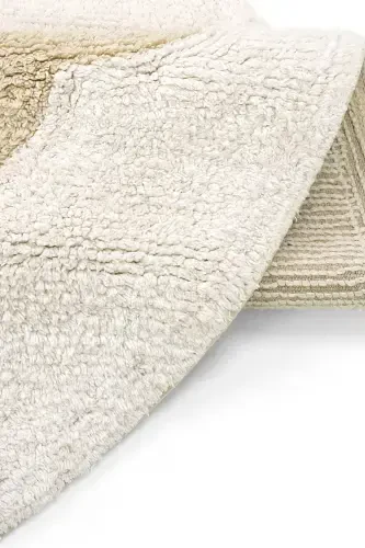 Cool Cotton Крем Детский Ковер Машинная Стирка Нескользящая Основа Мягкий Круглый Детский Ковер-Крем 1 - 6