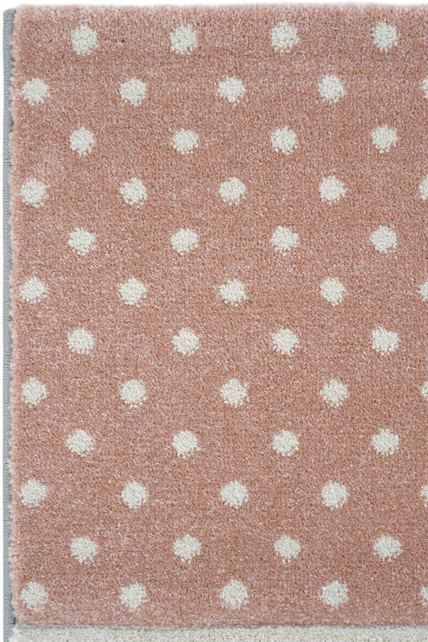 Cool Kids 05 Grey Pink Children's Room Rug Anti-Dust Soft Textured Baby Room Rug - 3