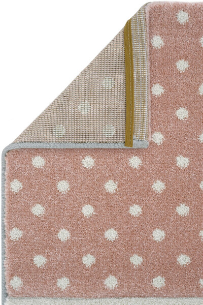 Cool Kids 05 Grey Pink Children's Room Rug Anti-Dust Soft Textured Baby Room Rug - 4