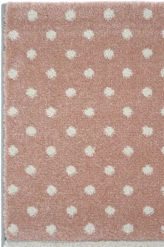 Cool Kids 05 Grey Pink Children's Room Rug Anti-Dust Soft Textured Baby Room Rug - 5