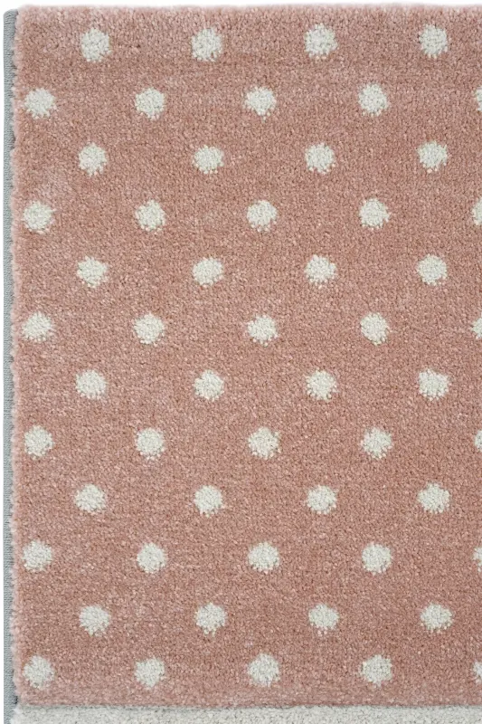 Cool Kids 05 Grey Pink Children's Room Rug Anti-Dust Soft Textured Baby Room Rug - 5